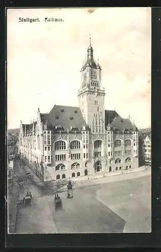 AK Stuttgart, Rathaus am Hauptplatz