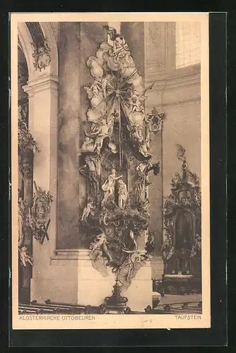 AK Ottobeuren, Kloster, Taufstein