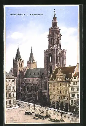 AK Heilbronn a. N., Kilianskirche am Marktplatz