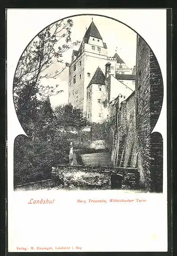 AK Landshut, Burg Trausnitz, Wittelsbacher Turm