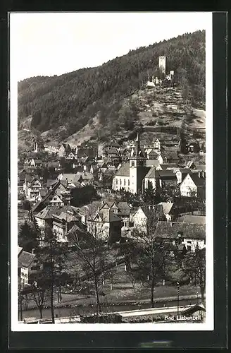 AK Bad Liebenzell, Gesamtansicht mit Burgruine