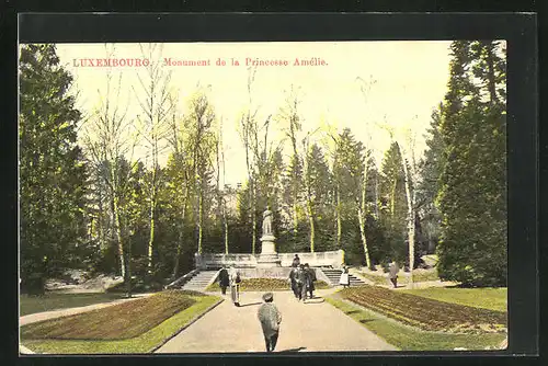 AK Luxembourg, Monument de la Princesse Amelie