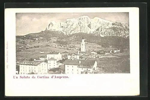 AK Cortina d` Ampezzo, Hotel Vittoria im Ortskern