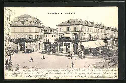 AK Mülhausen, Strassen am Markt