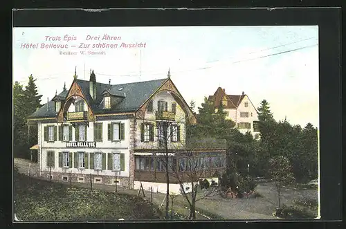 AK Drei Ähren, Hotel Zur schönen Aussicht