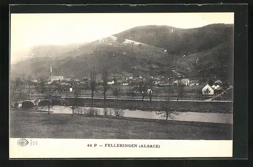 AK Felleringen, Panorama der Gemeinde am Fluss