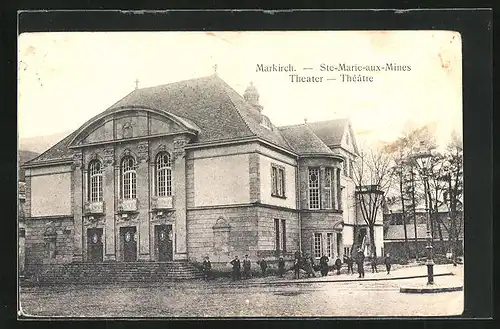 AK Markirch, Strasse am Theater