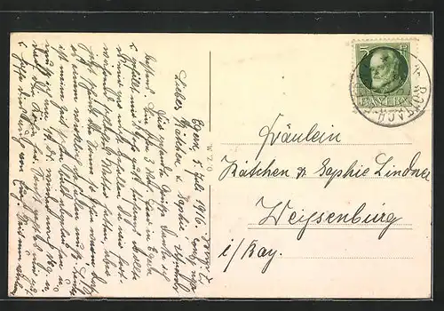 AK Egern a. Tegernsee, Uferpartie und Boot