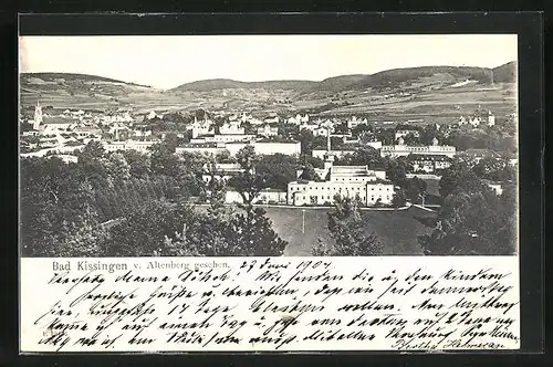 AK Bad Kissingen, Teilansicht v. Altenberg gesehen