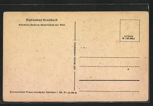 AK Brambach /V., Festhalle im Kurpark