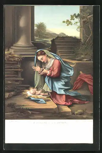Künstler-AK Stengel & Co. Nr. 29846: Firenze, La Vergine e il S. Bambino