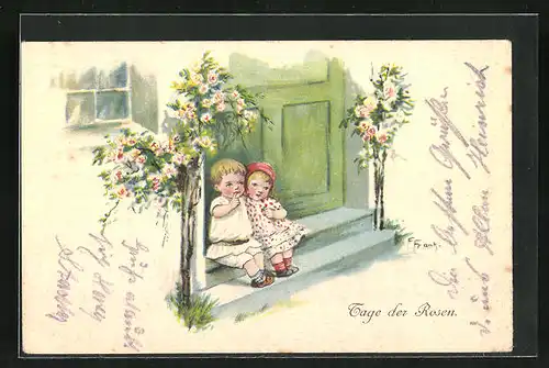 Künstler-AK Elly Frank: Tage der Rosen
