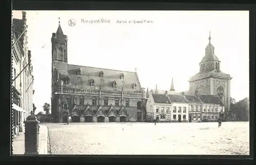 AK Nieuport-Ville, Halles et Grand`Place