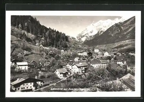 AK Landeck, Teilansicht mit Parseierspitze
