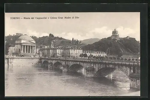 AK Torino, Monte dei Cappuccini e Chiesa Gran Madre di Dio