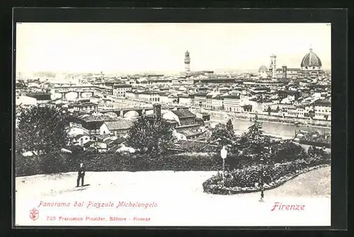 AK Firenze, Panorama dal Piazzale Michelangelo