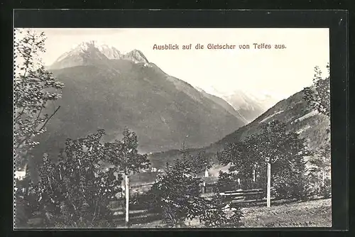 AK Telfes, Ausblick auf die Gletscher