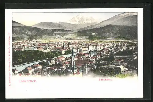 AK Innsbruck, Panorama der Stadt