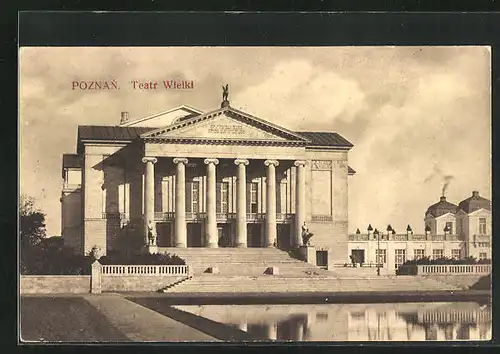 AK Posen / Poznan, Neues Stadttheater
