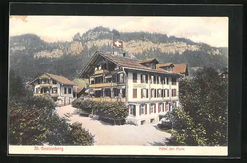 AK St. Beatenberg, Hotel des Alpes