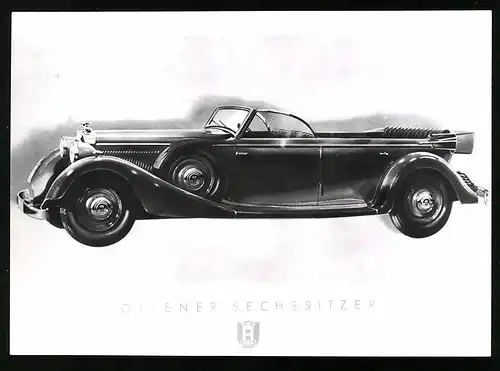 Archiv-Fotografie Auto Horch Cabrio, offenen Sechssitzer
