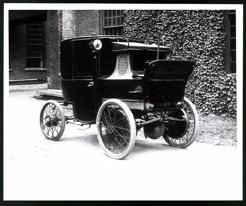 Archiv-Fotografie Auto Columbia Hansom Cab, Taxi von 1898, Grossformat 25 x 20cm