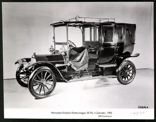 Archiv-Fotografie Auto Mercedes Simplex-Kettenwagen 35 PS von 1905