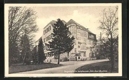 AK Holzhausen, Strassenpartie am Magnusheim