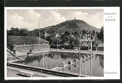 AK Heppenheim /Bergstrasse, Schwimmbad