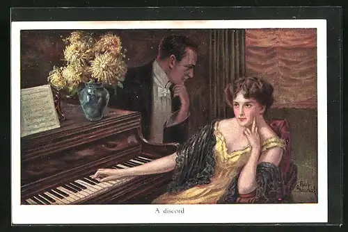 Künstler-AK Ruab Gnischaf: A discord, Zwietracht