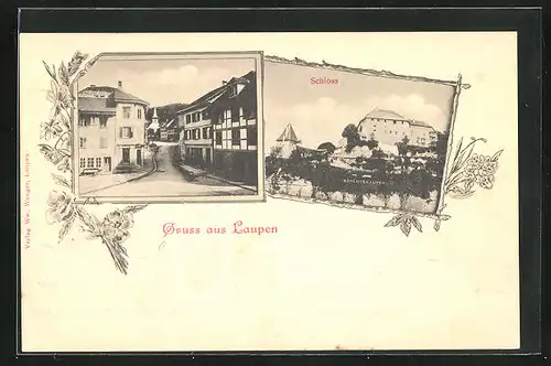 AK Laupen, Strassenpartie, Schloss