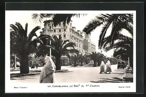 AK Casablanca, Le Boulevard du 4e Zouaves