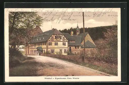 AK Elgershausen /Kreis Wetzlar, Gasthaus Waldhof