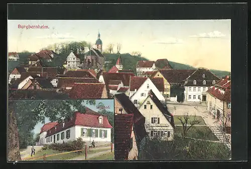 AK Burgbernheim, Wildbad, Teilansicht mit Strassenpartie