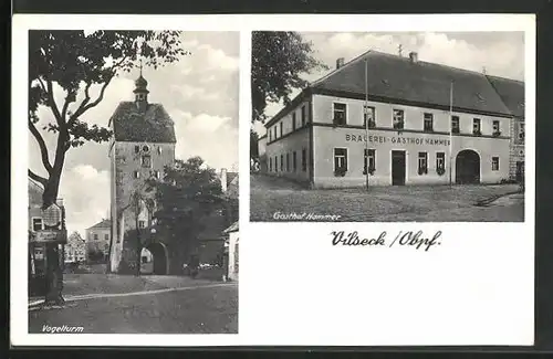 AK Vilseck /Obpf., Gasthof Hammer, Vogelturm