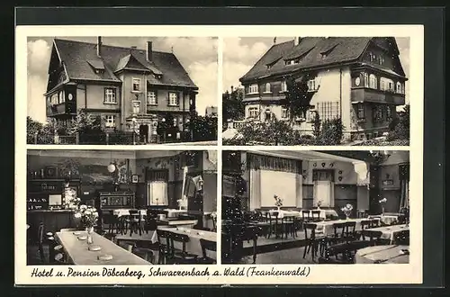 AK Schwarzenbach /Wald, Hotel u. Pension Döbraberg
