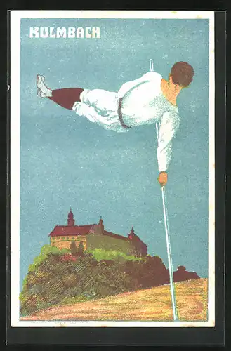 Künstler-AK Kulmbach, Turnfest, 50. Jubiläum des Turnvereins 1911