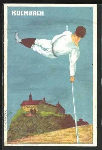 Künstler-AK Kulmbach, 50. jähriges Jubiläu, des Turnvereines, Turnfest, 4.-6. Juni 1911