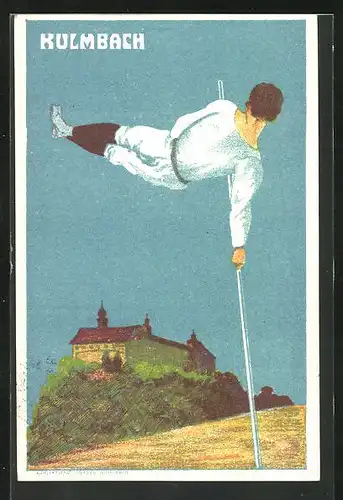 Künstler-AK Kulmbach, 50 jähriges Jubiläum des Turnvereines, Turnfest, 4.-6. Juni 1911