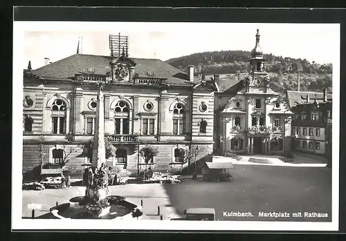 AK Kulmbach, Marktplatz mit Rathaus