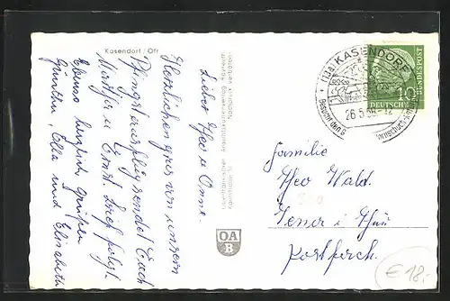 AK Kasendorf /Ofr., Teilansicht