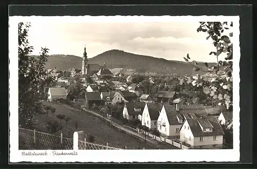 AK Stadtsteinach, Ortspartie mit Kirche
