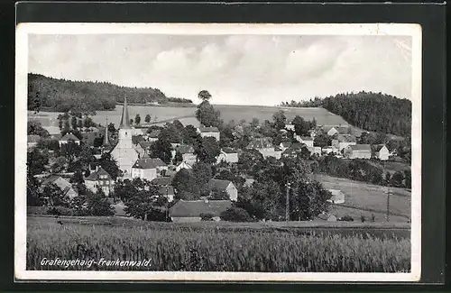 AK Grafengehaig /Frankenwald, Panorama mit Kirche