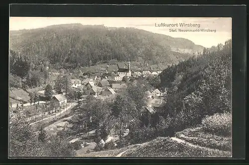 AK Wirsberg, Ortsansicht mti Kirche