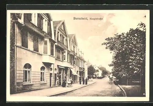AK Burscheid, Partie an der Hauptstrasse