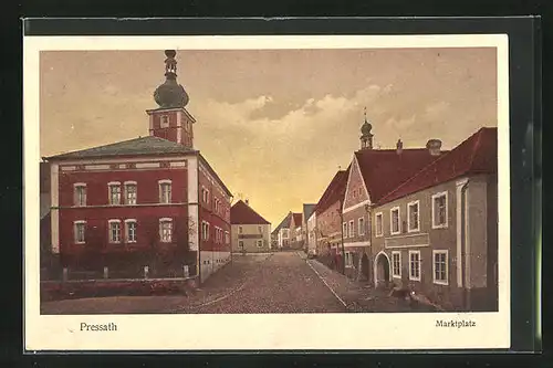 AK Pressath, Marktplatz an der Kirche