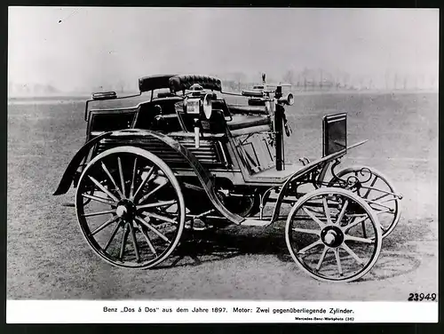 Archiv-Fotografie Auto Benz Dos a Dos von 1897