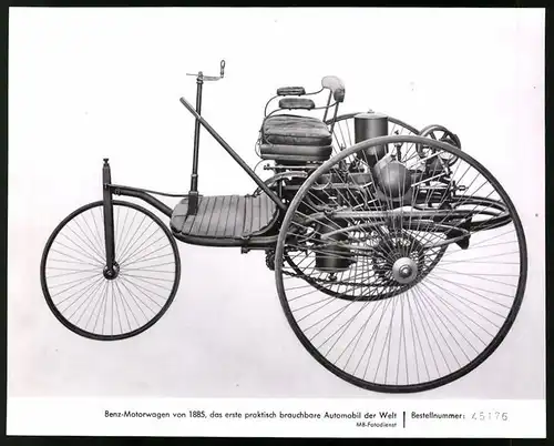 Archiv-Fotografie Auto Benz Motorwagen von 1885