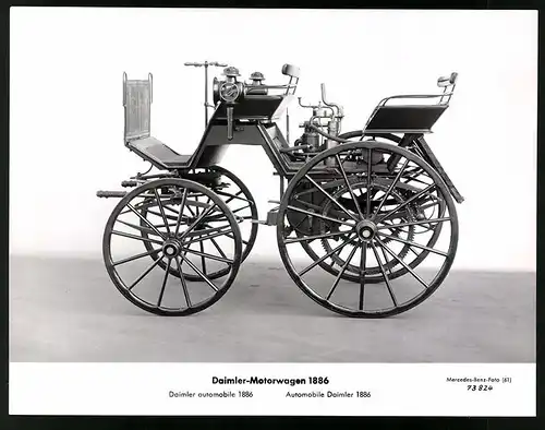 Archiv-Fotografie Auto Daimler Motorwagen von 1886