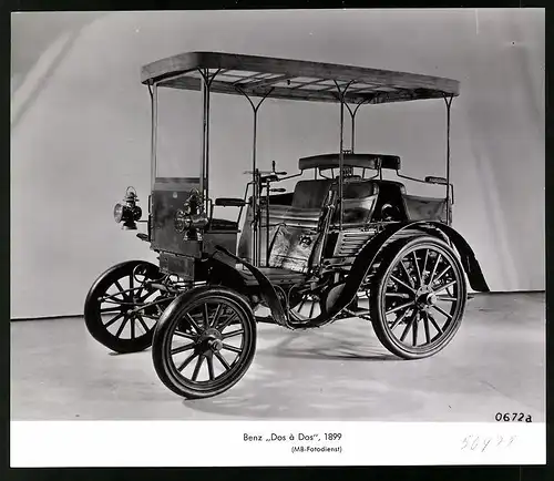 Archiv-Fotografie Auto Benz Dos a Dos mit Baldachin 1899